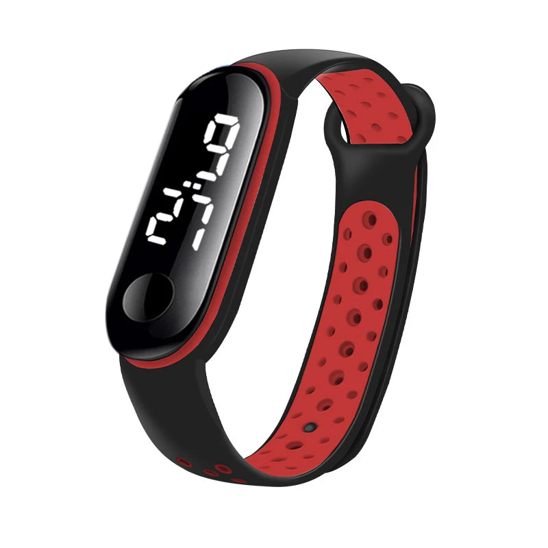 Montres numériques LED pour enfants, montre-bracelet en silicone pour garçons et filles, horloge de sport étanche, luxe, nouveau