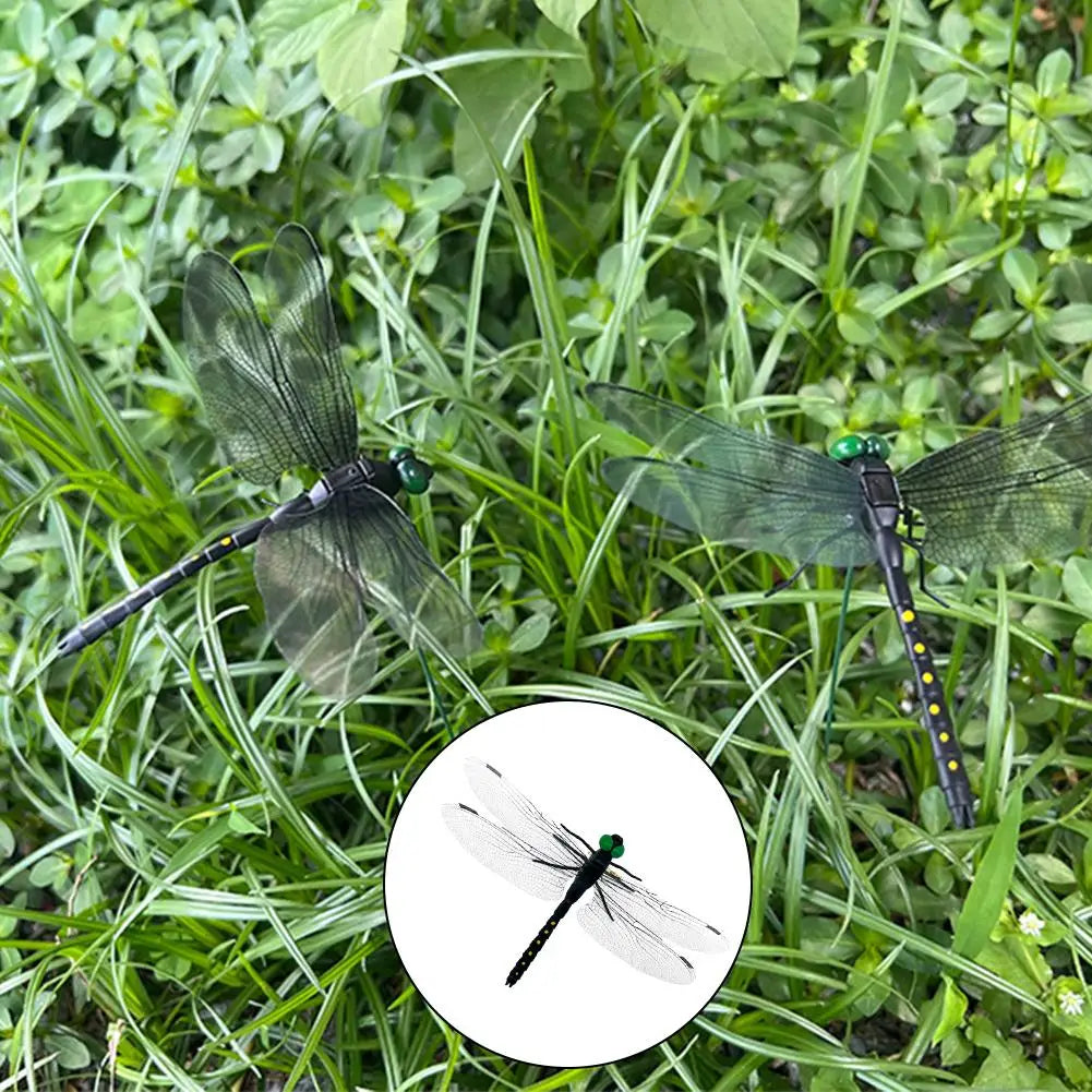 Simulation d'insecte libellule, modèle anti-moustiques, ornements suspendus d'extérieur, outil de répulsif pour jardin et ferme, 4 ou 10 pièces
