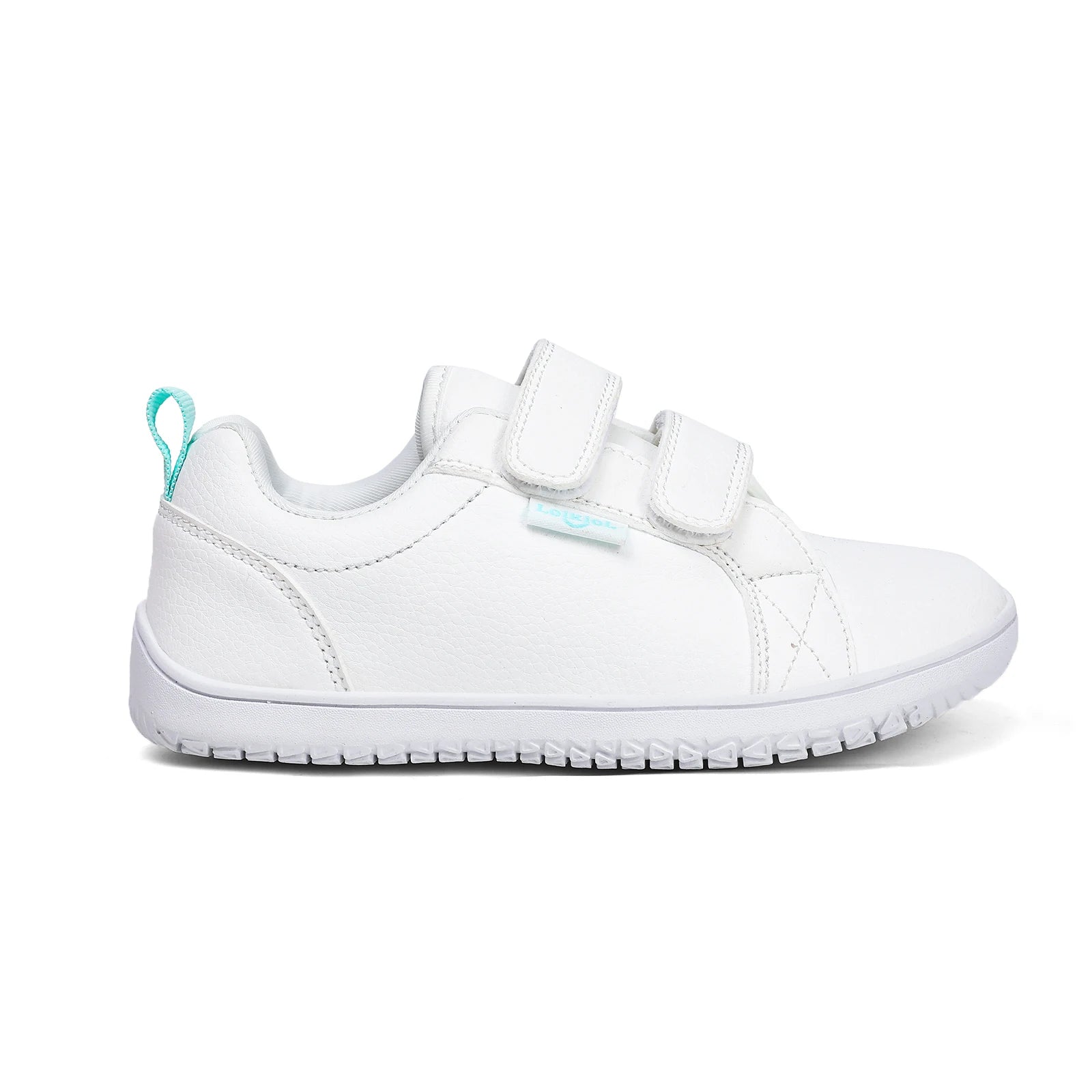 Chaussures Pieds Nus en Cuir Artificiel pour Garçon et Fille, Baskets Légères, Larges, Minimalistes, à la Mode, avec Boucle à Crochet, Plates de Marche