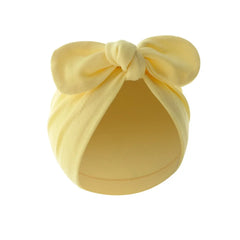 Bébé filles garçons chapeau mignon fleur noeud oreilles de lapin chapeau coton nouveau-né bonnet casquettes pour enfants enfant en bas âge infantile cheveux accessoires