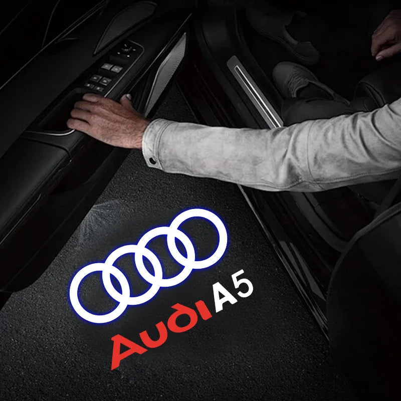 Car Door Welcome Light LED Laser Projector Logo, for Audi A1 A3 A4 A5 A6 B5 B6 B7 B8 C5 C6 C7 A7 A8 Q3 Q5 Q7 TT 8V, Car Accessory