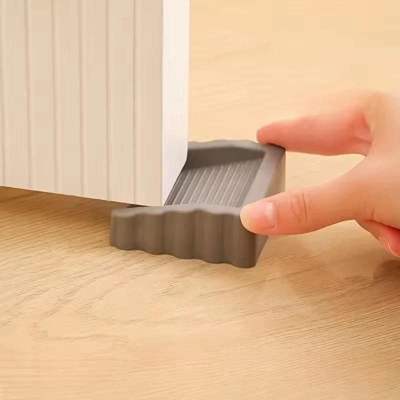 Butoir de porte bidirectionnel, cale de sécurité coupe-vent pour empêcher les coups de pied, bloqueur inférieur de porte