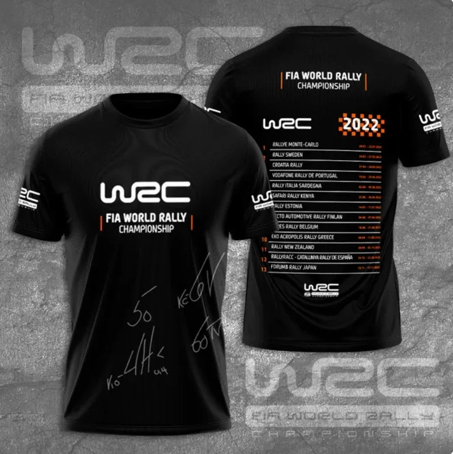 Chemise de rallye à col rond pour homme, WRC imbibé, chaud, sang, sportif, confortable, respirant, séchage rapide, voiture imbib