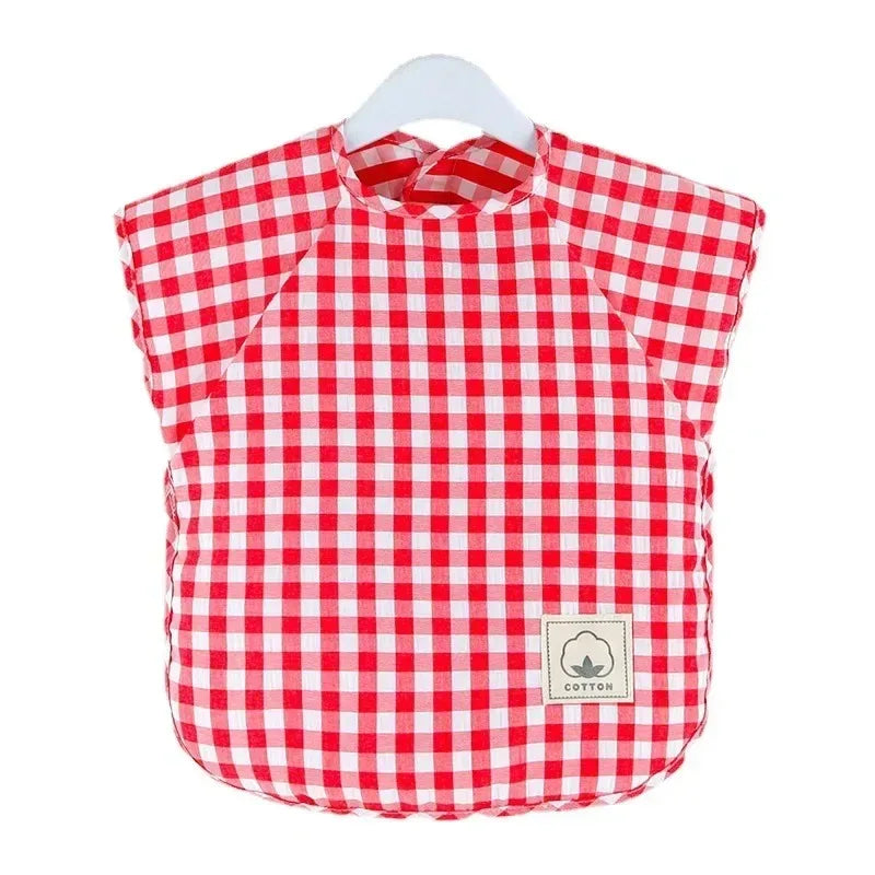 Bavoir mangeant pour bébé, tablier imperméable sans manches, salopette alimentaire, peinture en argile faite à la main, vêtements de travail pour filles et garçons, tissus à roter