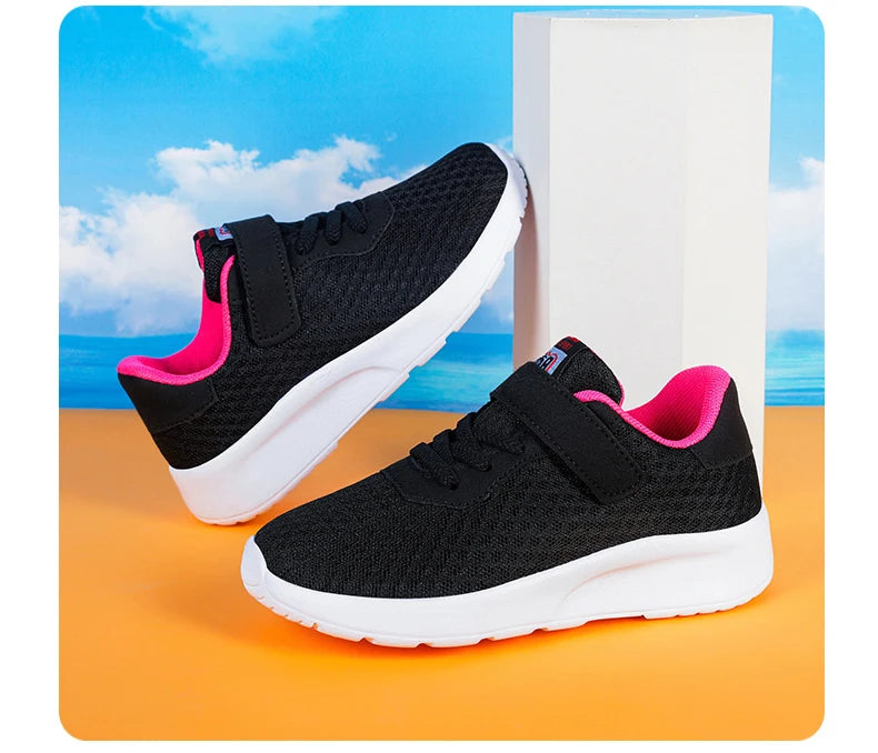 Baskets légères à semelles souples pour enfants, chaussures de sport, de course, de marche, de Tennis, en maille, pour garçons et filles