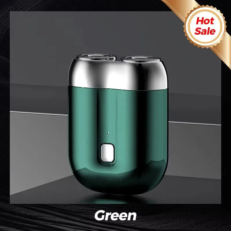 2025 nouveau Mini rasage électrique Double tête amélioré aspiration magnétique hommes USB Rechargeable Portable étanche rasoir