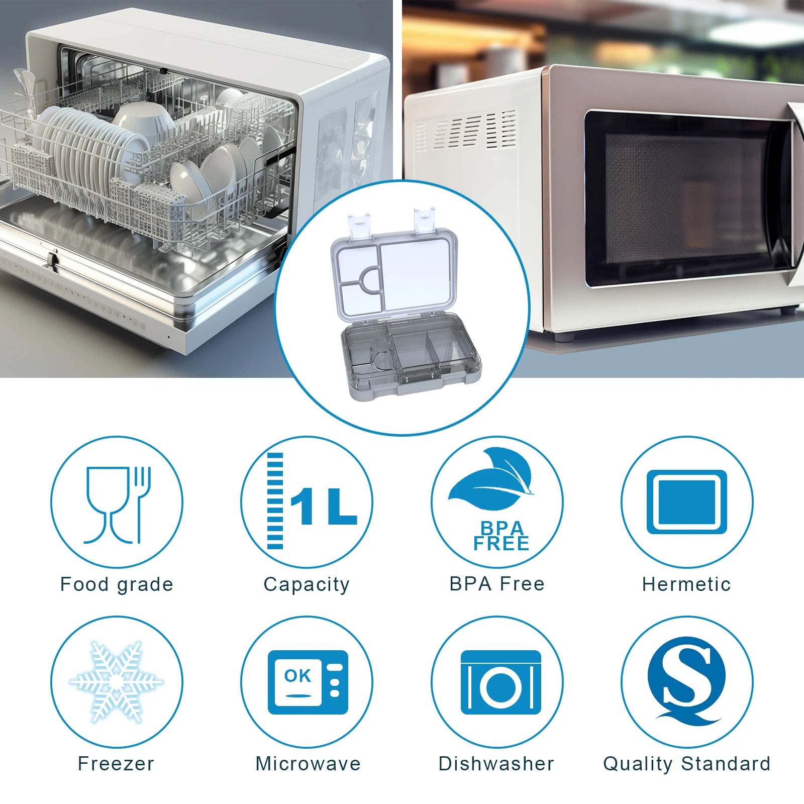 Boîte à Bento pour enfants, boîte à déjeuner pour enfants, boîte à déjeuner à Bento pour enfants, boîte à déjeuner pour tout-petits pour garderie, conteneurs de boîte à déjeuner pour enfants pour l'école