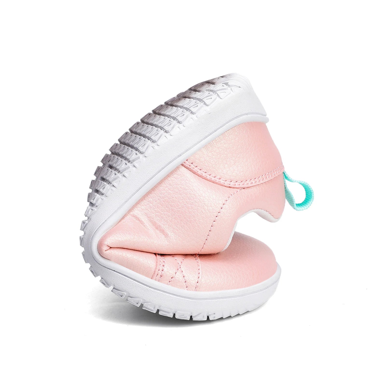 Chaussures Pieds Nus en Cuir Artificiel pour Garçon et Fille, Baskets Légères, Larges, Minimalistes, à la Mode, avec Boucle à Crochet, Plates de Marche