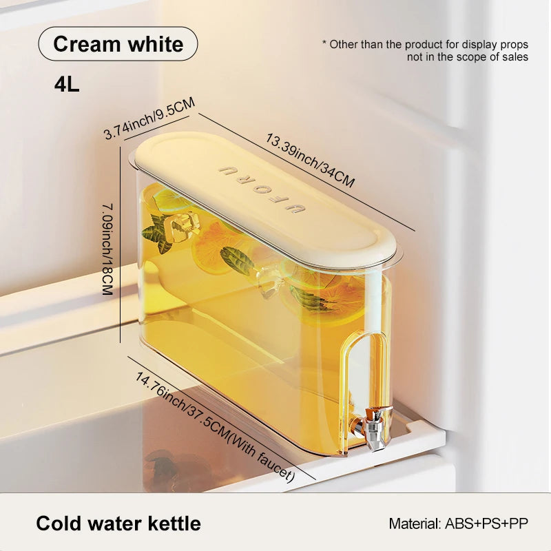 UFORU bouteille d'eau froide avec robinet ménage sens avancé grande capacité scellé bouteille d'eau froide de qualité alimentaire