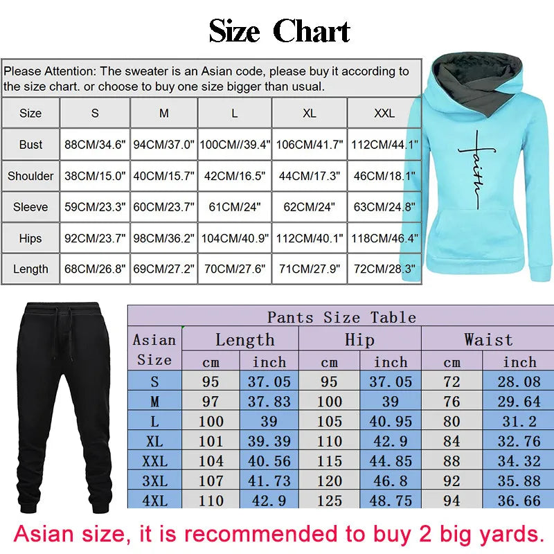 Femme survêtement deux pièces ensemble hiver sweats à capuche chauds + pantalons pulls femme Jogging femme vêtements sport costume tenues