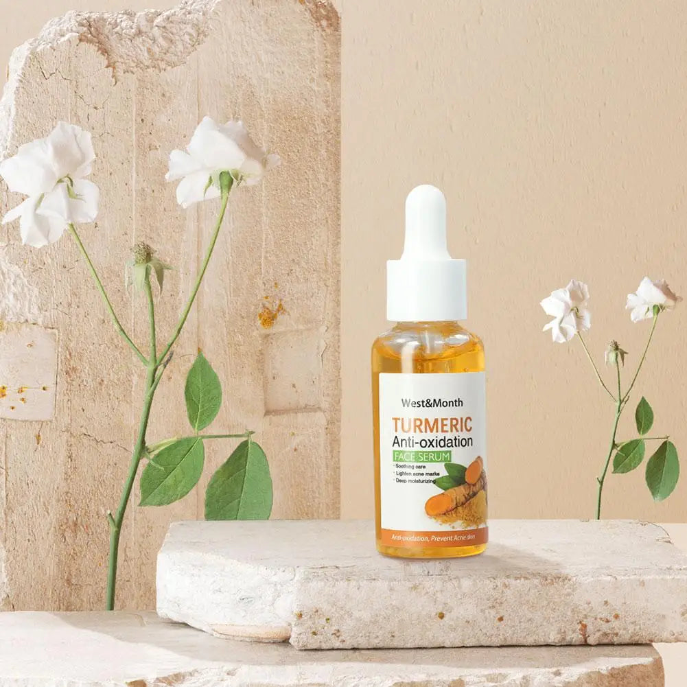 Savon au citron au curcuma/coussin nettoyant/crème pour le visage/sérum série curcuma produit de soin éclaircit le teint pour tous les types de peau nourrir