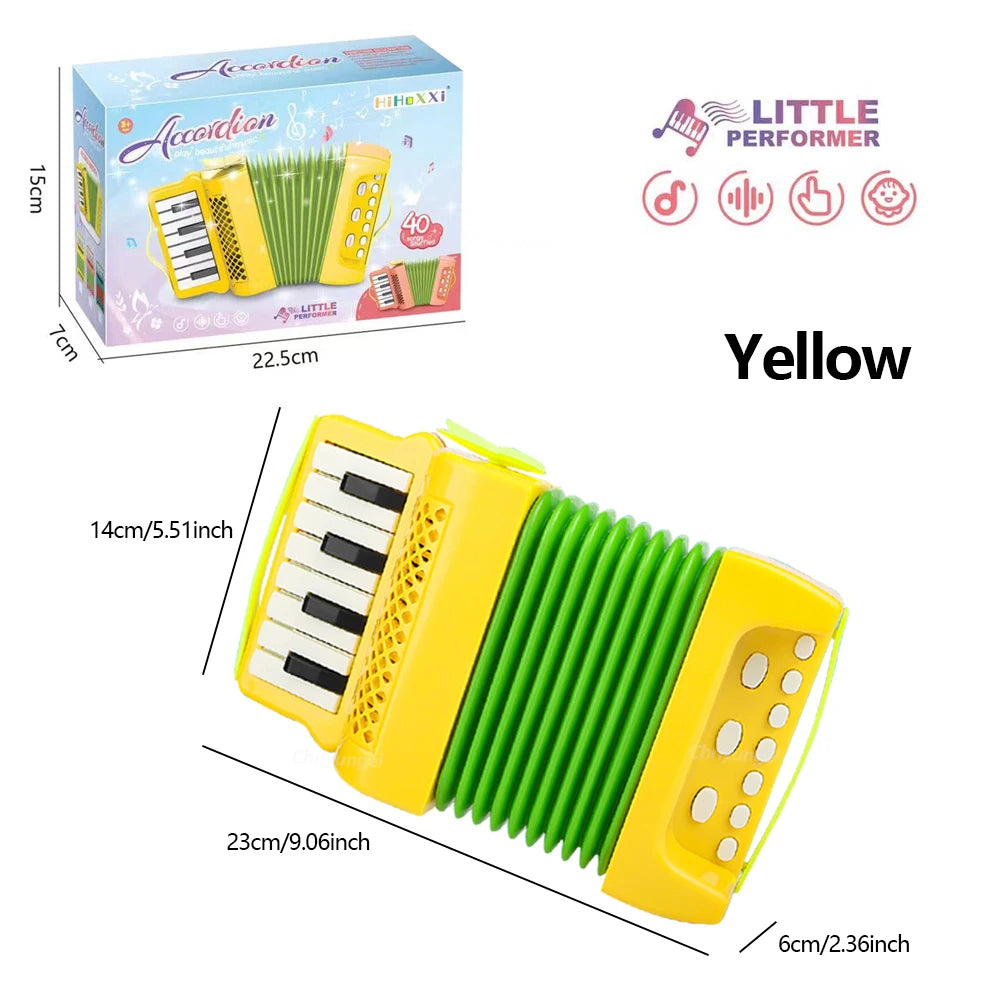 Jouet accordéon pour tout-petits, Instrument de musique, jouets éducatifs, cadeaux de développement d'intérêt musical pour enfants, garçons et filles