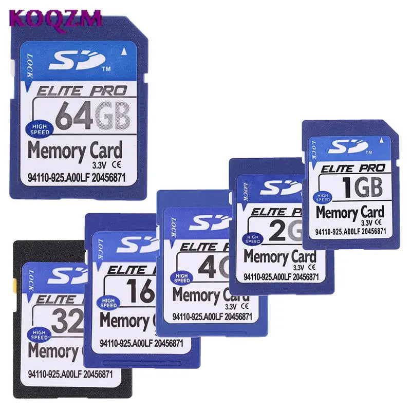 Carte mémoire flash numérique sécurisée, carte SD, 1 Go, 2 Go, 4 Go, 8 Go, 16 Go, 32 Go, 64 Go