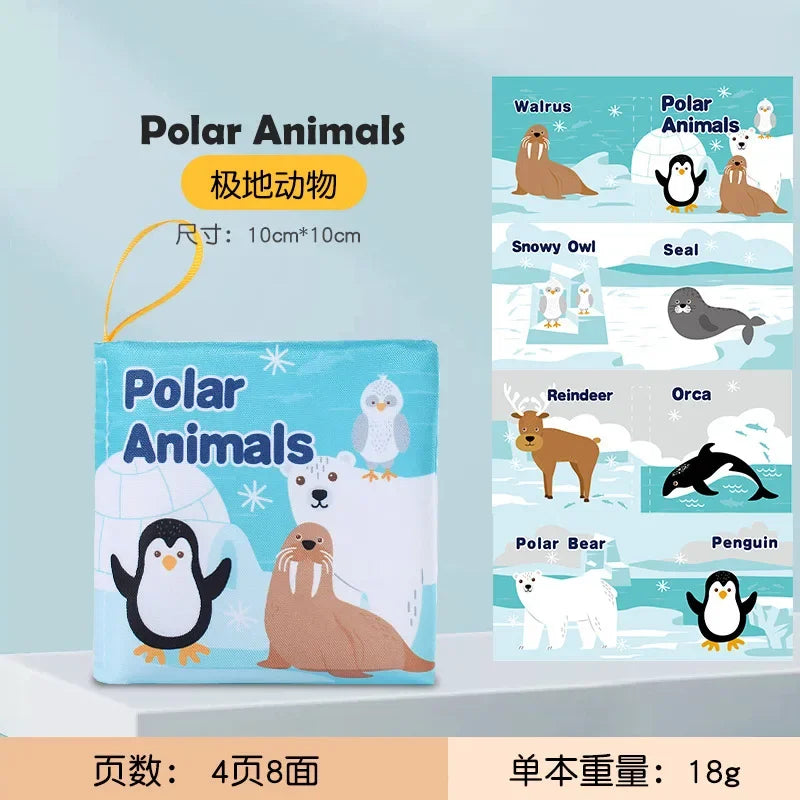 Livre de grillades doux pour enfants, jouets pour enfants précoces, son de bruissement, fruits, nombres d'animaux, moyens de transport alimentaires