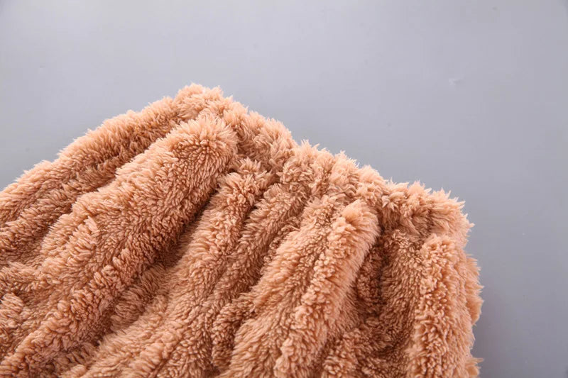 Pyjama chaud en forme de sourire pour garçon et fille, vêtement de nuit pour enfant de 1 à 4 ans, couleur unie, automne et hiver