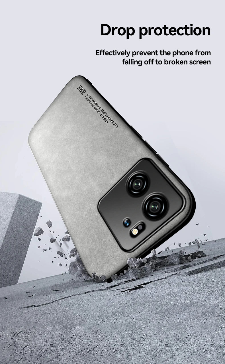Coque antichoc pour Xiaomi 13T Pro, housse de protection, support magnétique intégré pour voiture, Mi 14 12 12T 11T 11 10T, Coque de téléphone Fundas