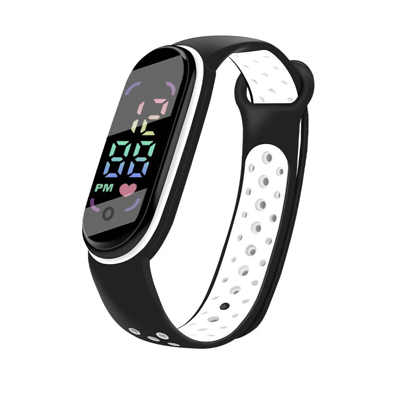 Montres numériques LED pour enfants, montre-bracelet en silicone pour garçons et filles, horloge de sport étanche, luxe, nouveau