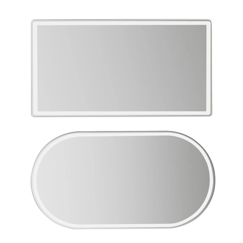 Miroir de maquillage de voiture en acier inoxydable, Portable, pare-soleil automatique, miroirs HD, miroir intérieur de voiture, style universel