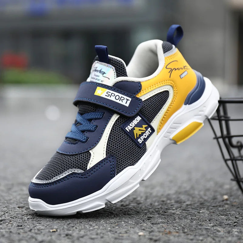 Chaussures pour enfants garçon baskets au printemps et en automne avec surface respirante antidérapante élève cuhk garçon garçon chaussures de mode