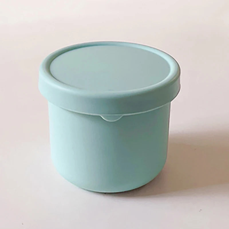 Boîte à déjeuner de 250ML pour enfants, récipient à salade, boîte à déjeuner antiadhésive en Silicone avec couvercle, boîte à Bento réutilisable, moule à glaçons