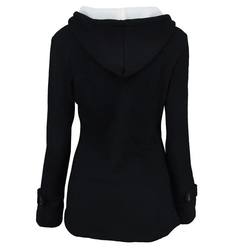 Femmes vestes de base manteau 2025 casual automne manteau femmes pardessus fermeture éclair veste de survêtement femme manteau à capuche Casaco Feminino 5XL