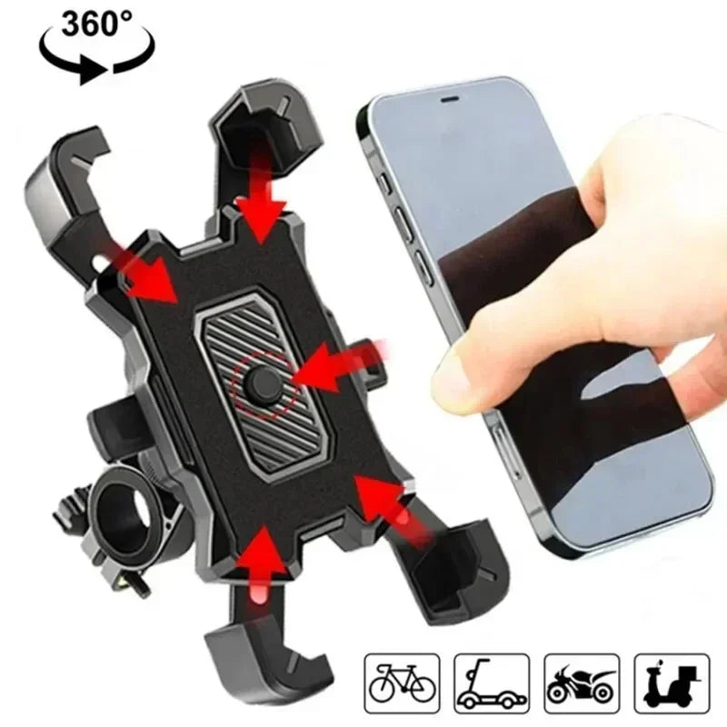 Support de téléphone pour vélo, accessoires de vélo, support réglable pour moto 360 °   Clip GPS rotatif pour cyclisme, accessoires vtt, vélos de sport