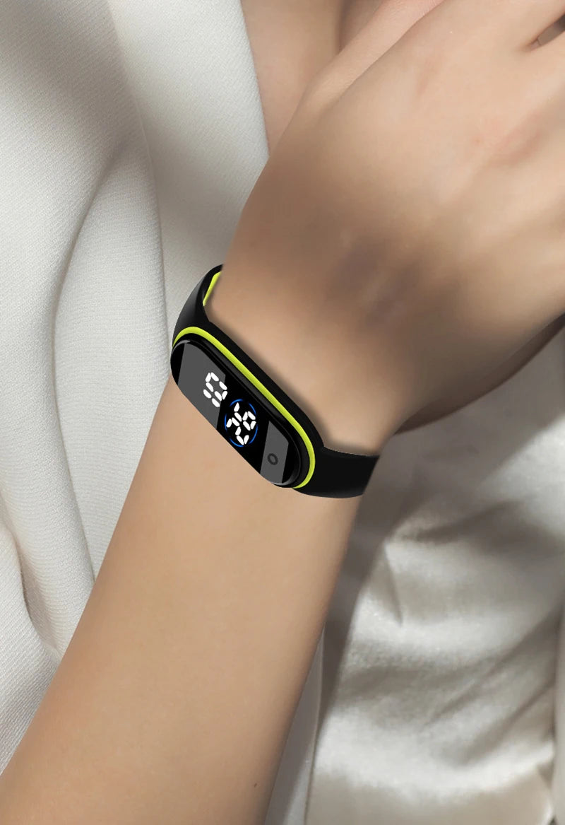 Montres numériques LED pour enfants, montre-bracelet en silicone pour garçons et filles, horloge de sport étanche, luxe, nouveau