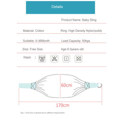 Enveloppement pour bébé, écharpe pour nouveau-né, double usage, couverture d'allaitement pour nourrissons, tissu en maille, porte-allaitement jusqu'à 130 lb (0-36M)