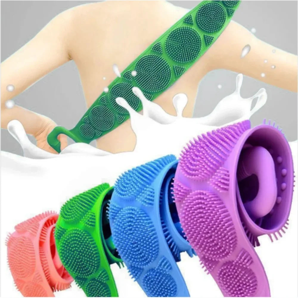 Épurateur de corps en Silicone, Massage du dos, éponge exfoliante, brosse de bain, salle de bain, brosse de douche, lavage du corps, épilation, éponge de bain