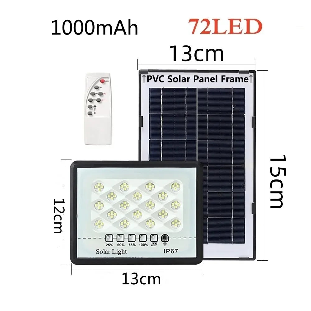 Lampes de jardin LED extérieures à énergie solaire – Spot mural étanche IP67 pour paysage, façades de construction et éclairage de secours