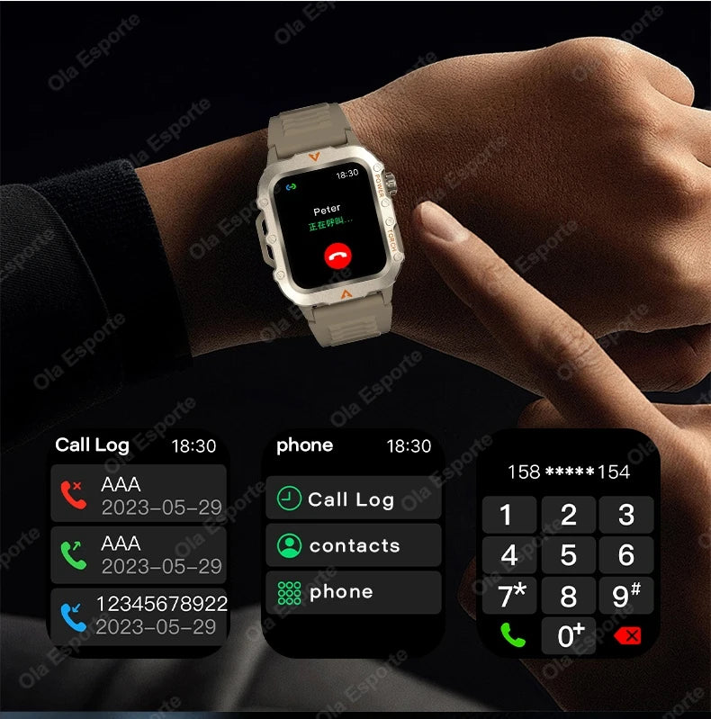 Montre intelligente de Sport en plein air avec éclairage Led hommes femmes montres Fitness Track ECG + PGG montre intelligente