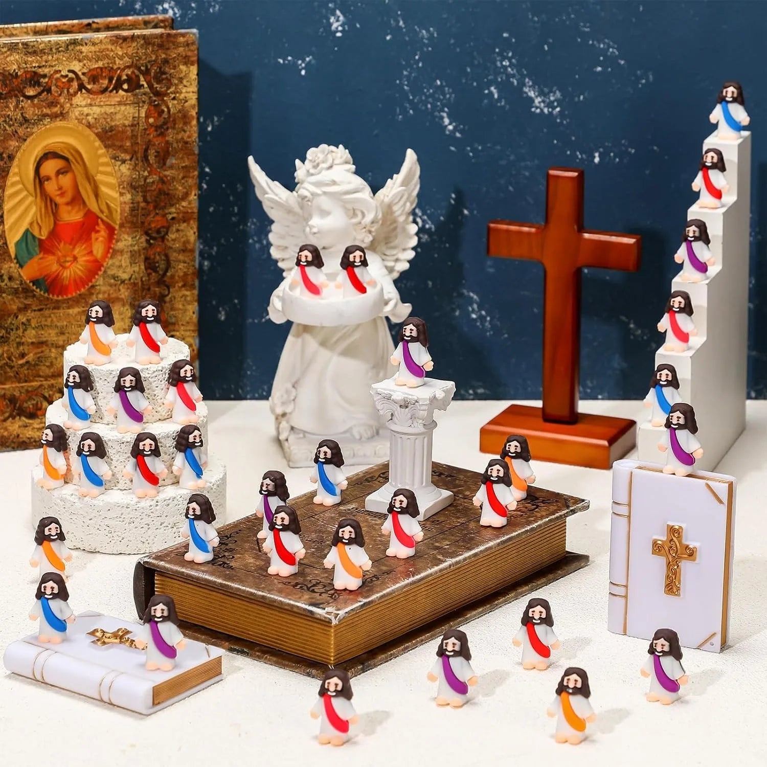 Easter Jesus Toys, Mini Easter Jesus Figurines, Decorative Multifunctional Party Favors, Sunday School Crafts, Multiple Specifications