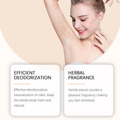Crème anti-odeur corporelle, parfum vanille, mauvais odeur, Anti-transpiration, fraîcheur durable, déodorant sous les bras, bâton anti-transpirant