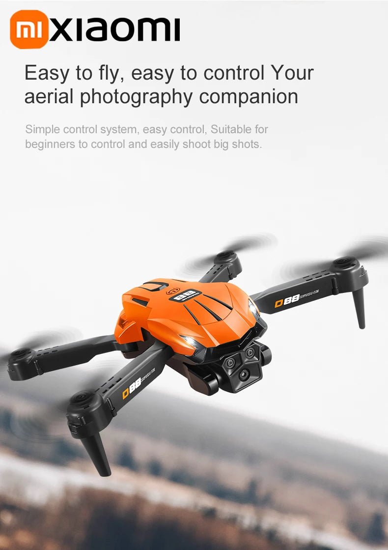 Xiaomi D88 Drone 8K aérien HD double caméra photographie Intelligent évitement d'obstacles moteur sans brosse 5G WIFI GPS retour VR Drone