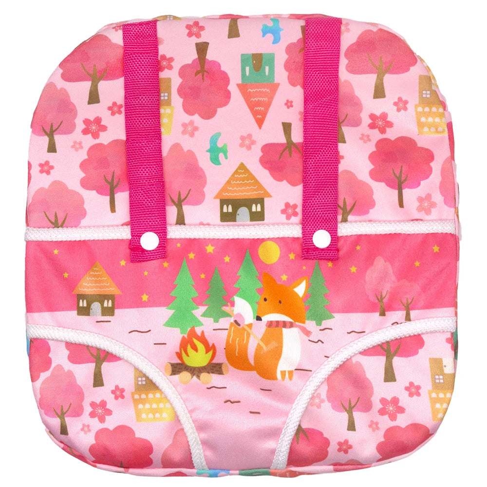 Sac à dos porte-poupée en peluche pour poupée, accessoires de poupée, porte-avant/arrière avec sangles, accessoires de poupée pour nouveau-né de 43cm, paquets sortants