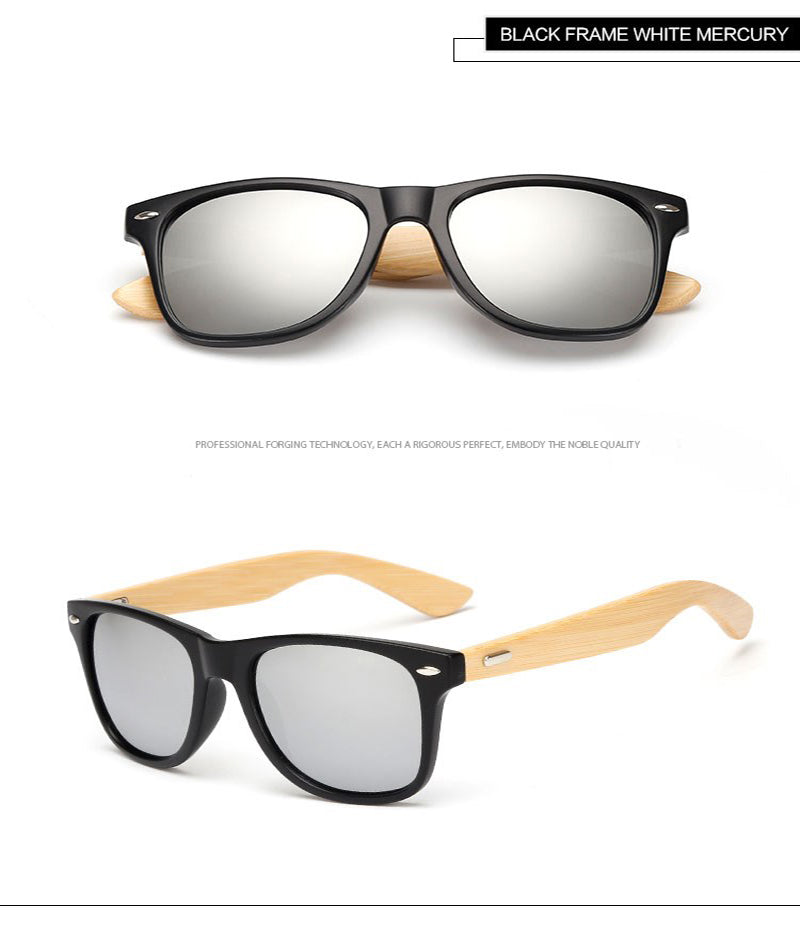 16 couleurs bambou lunettes de soleil hommes lunettes de soleil en bois femmes marque concepteur miroir Original bois lunettes de soleil rétro de sol masculino