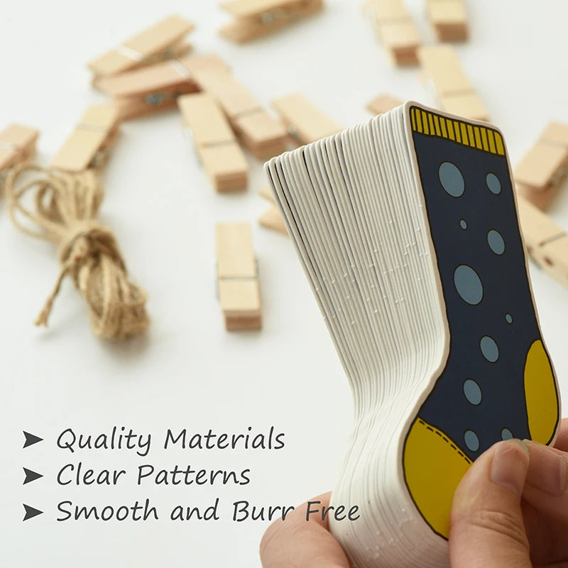Matériel Montessori pour tout-petits, jouets de bricolage, chaussettes, tri des couleurs, jeux assortis, jouets d'apprentissage éducatif précoce, outils pédagogiques préscolaires