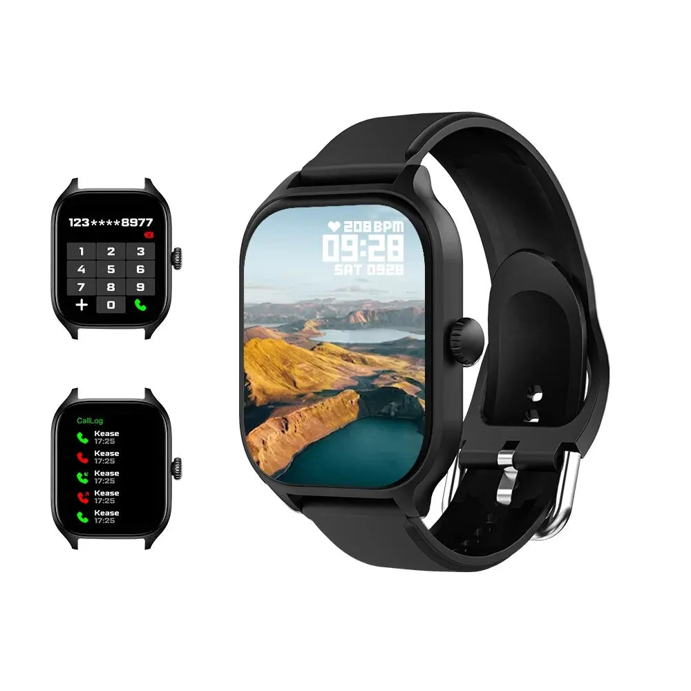 H9 nouvelle montre intelligente 2.01 pouces HD affichage réponse faire appel Message vue Modes de Sport bricolage cadran prévisions météorologiques pour hommes femmes