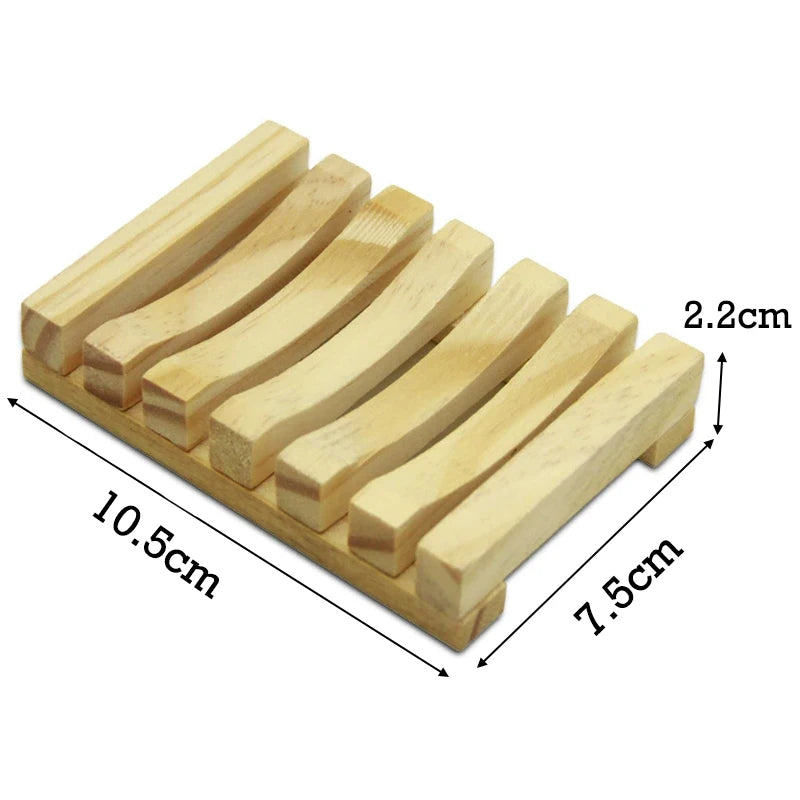 Porte-savon en bambou naturel, support de rangement de savon en bois pour salle de bain, empêche la moisissure, boîte de vidange de savon, organisateurs, accessoires de salle de bains