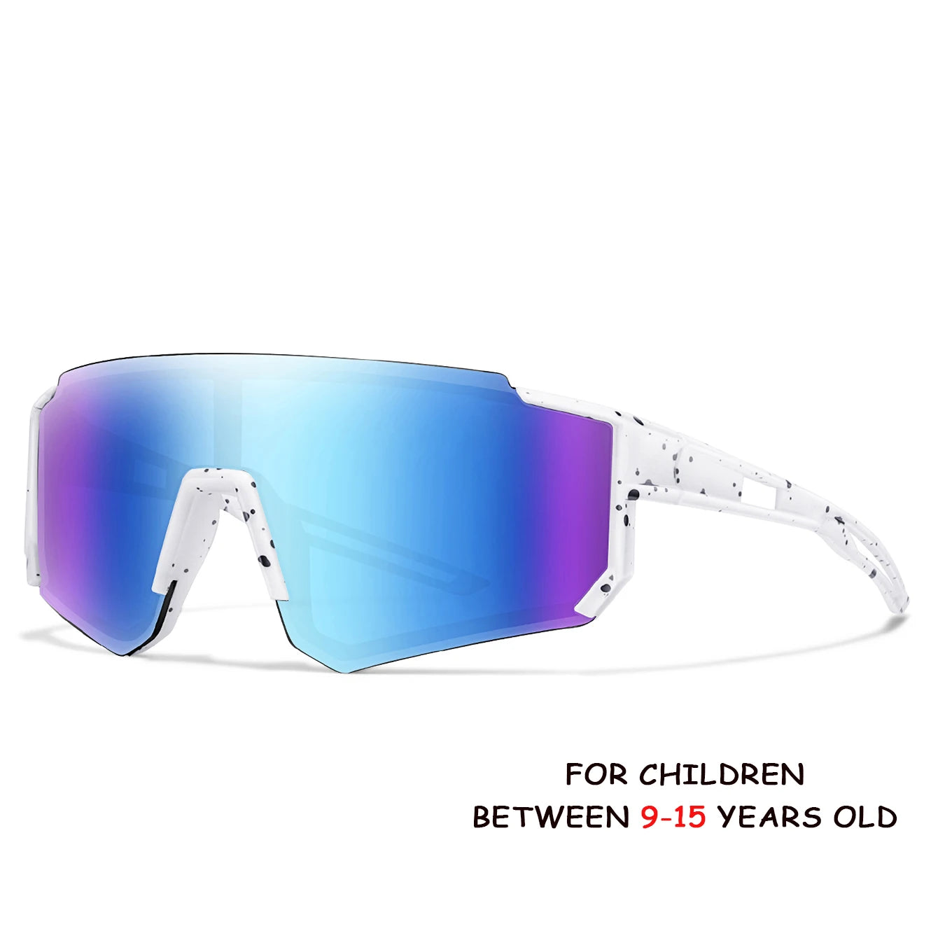 Âge 9-15 jeunes lunettes de cyclisme adolescents lunettes de soleil vtt vélo vélo lunettes de baseball enfants sports de plein air garçons filles UV400