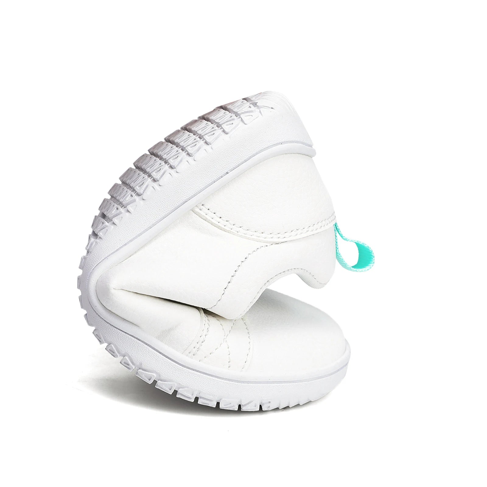 Chaussures Pieds Nus en Cuir Artificiel pour Garçon et Fille, Baskets Légères, Larges, Minimalistes, à la Mode, avec Boucle à Crochet, Plates de Marche