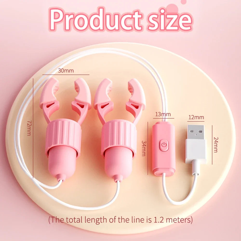 Stimulateur de mamelon sensible avec vibration – Appareil de plaisir à double action pour le bien-être et le massage intimes des femmes