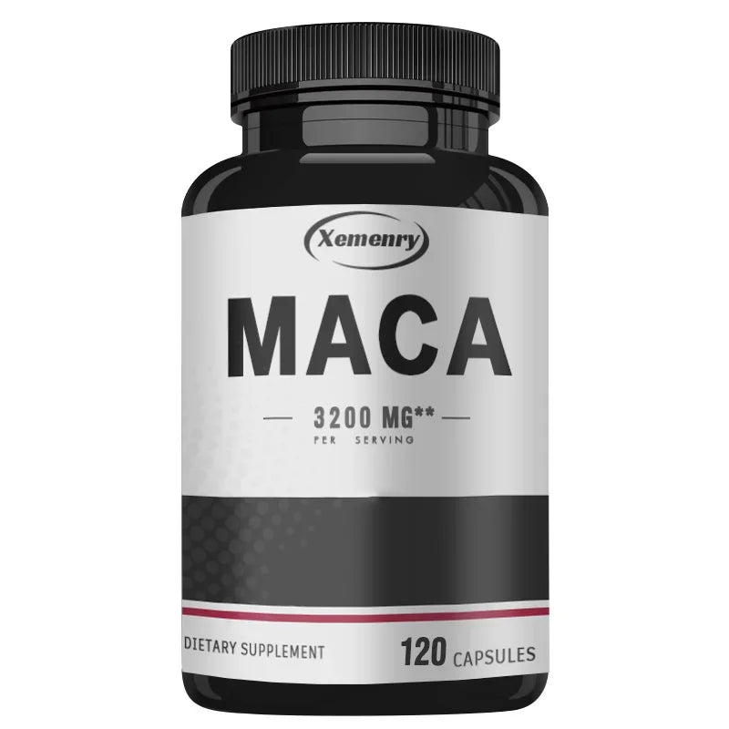 Maca - Performance athlétique, améliore la masse et l'endurance musculaire, la réparation musculaire et la résistance à la fatigue - 120 gélules
