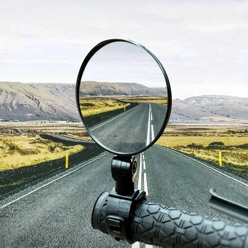 Side mirror for motorcycles, for safety view, turning left and right, Mini adjustable rearview mirror for cars