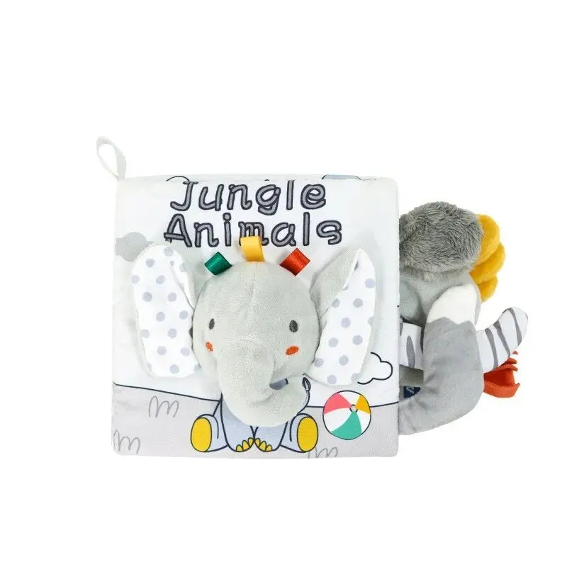 Poussette d'apprentissage mentaires oriel Montessori pour bébés et tout-petits, jouets de nettoyage doux, drapeau tactile 3D, livre de gril pour les abonnés élevés, cadeaux pour nourrissons et tout-petits