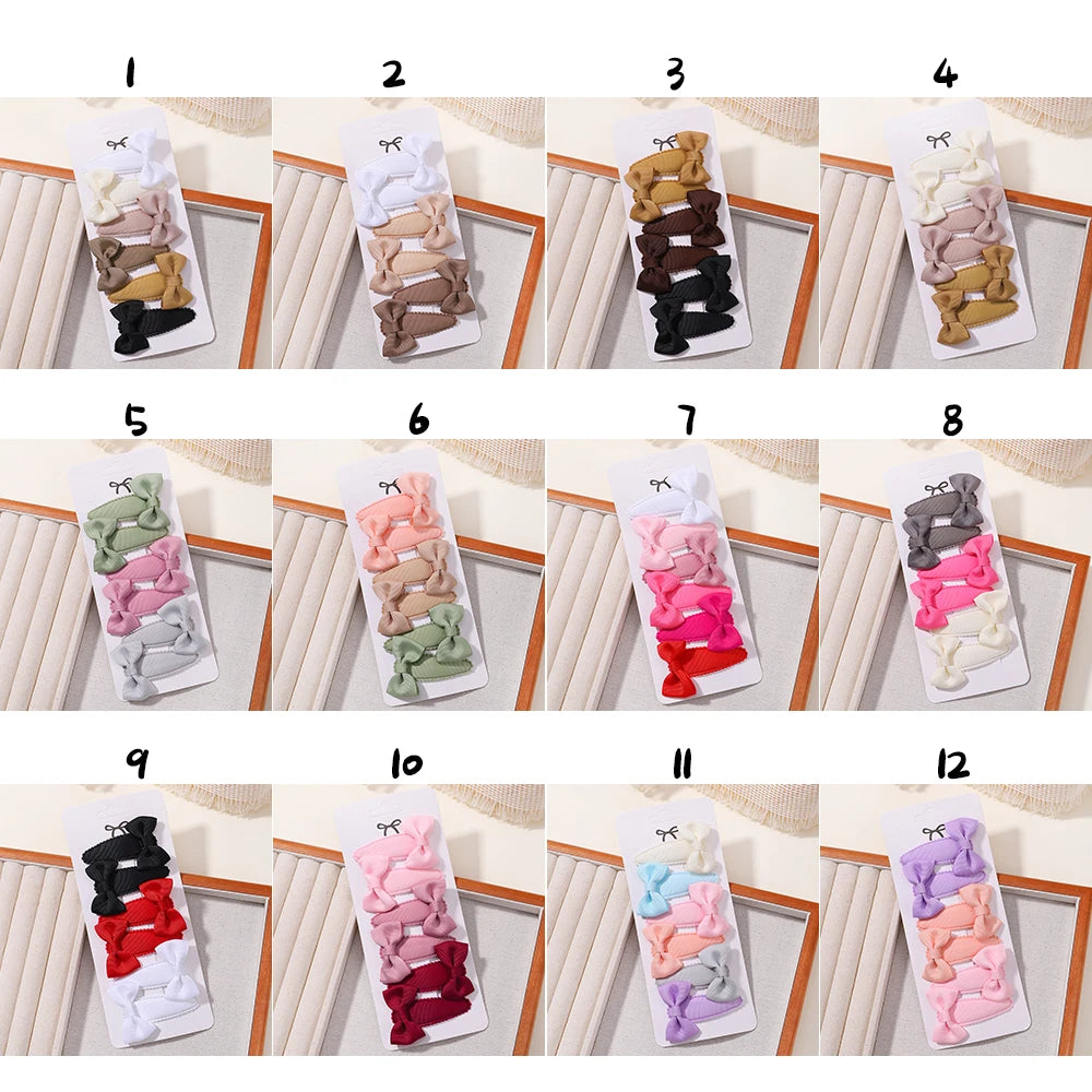 Enfants frais pince à cheveux ensemble fleur imprimé doux papillon épingles à cheveux enfants BB cheveux frange Clips Barrettes fille accessoires chapeaux