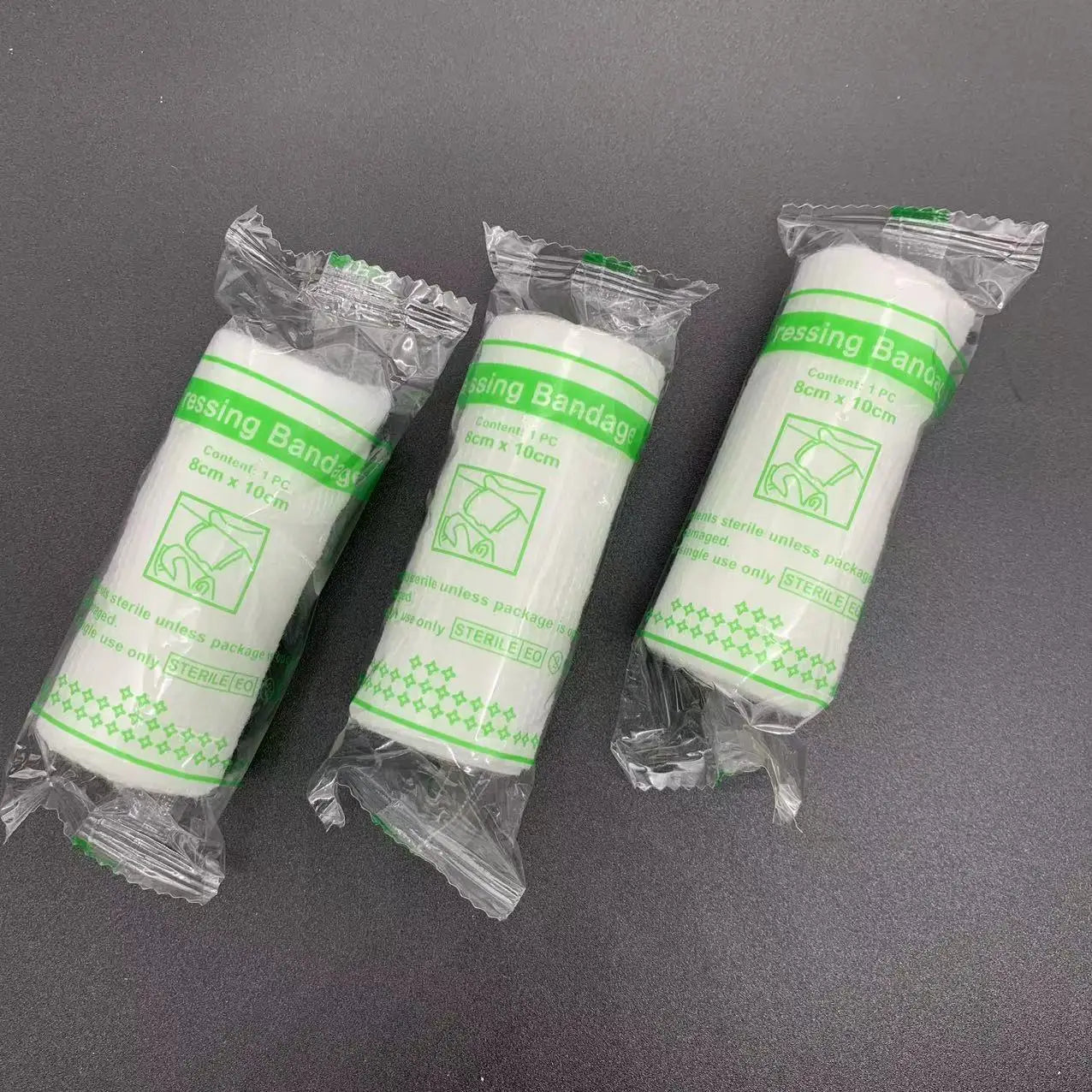 Bandage hémostatique élastique PBT, tampon hémostatique, pansement stérile, pansement pour traumatismes, rouleau de premiers secours jetable