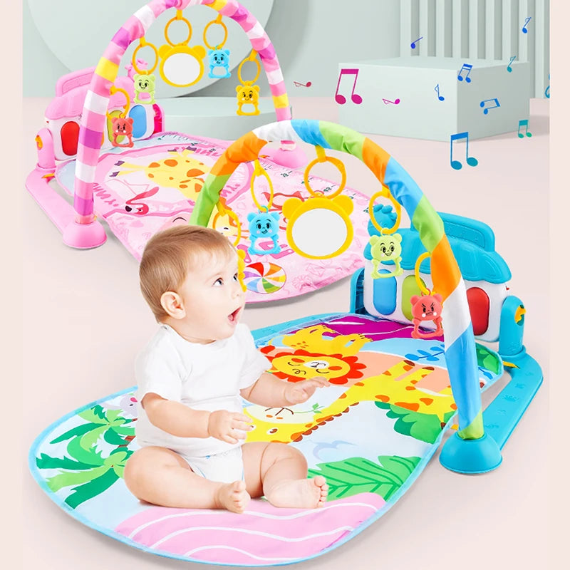 Tapis de jeu Musical pour bébé, support de gymnastique, tapis de jeu pour enfant, Puzzle, clavier de Piano, tapis de jeu pour bébé, tapis de jeu pour ramper, jouet pour bébé, cadeau