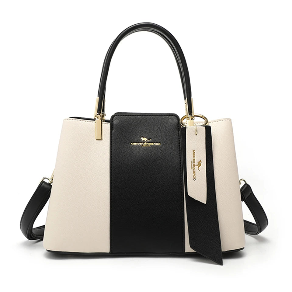 Sac à main de luxe imprimé grande capacité en cuir souple pour femmes, sac à bandoulière de loisirs de styliste pour dames