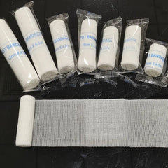 5-10 rouleaux/Lot 10cm x 4.5m PBT pansement élastique trousse de premiers soins rouleau de gaze pansement médical soins d'urgence pansement